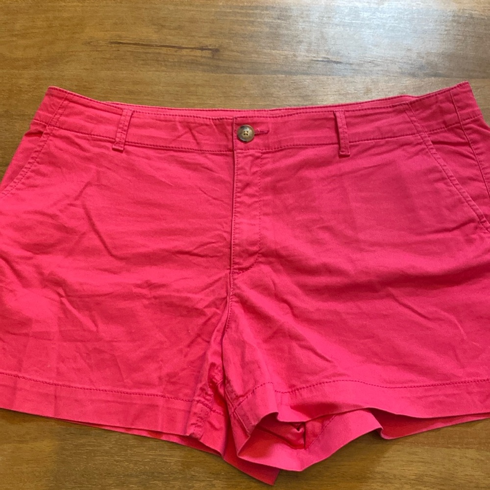 LOFT Sz 16 pink twill short
